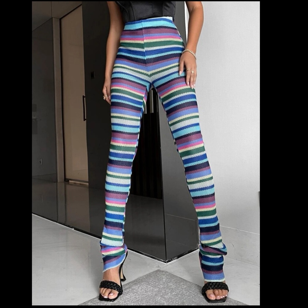 Striped stack pants - Picture 2 of 3